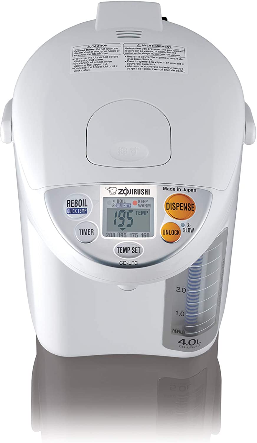 zojirushi water boiler review